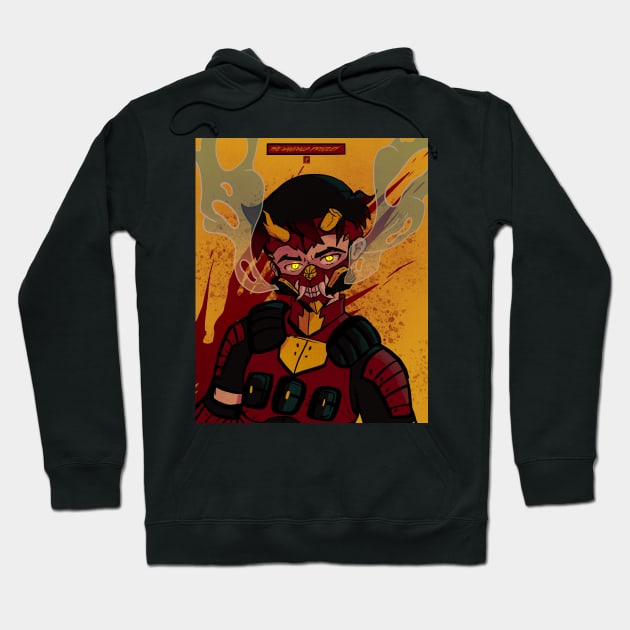 The Mad Dragon (Japanese inspired OC with background) Hoodie by kodoshkosh@gmail.com